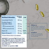 OMEGA-3 + K2 & D3 Omega-3 Fish Oil Capsules