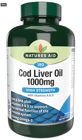 Cod Liver Oil 1000mg High Strength