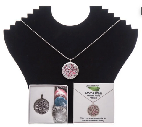 Aroma Wear Swirl (Pink) Necklace