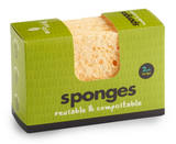 Compostable & Reusable Sponge. Singles + Packs.