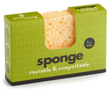 Compostable & Reusable Sponge. Singles + Packs.