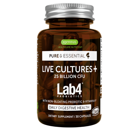 Live Cultures+ Lab4 Probiotics & Prebiotic