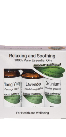 Relaxing and Soothing Aromatherapy Oils Box Set